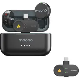 Мікрофонна радіосистема Maono Wave T5 Combo 2TX + RX + RX/Lightning + RX/USB-C Black (WM650A) [170468] - мініатюра 6