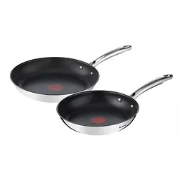 Набір сковорідок Tefal Duetto+, 2шт, 24/28см, нержавіюча сталь (G732S255)