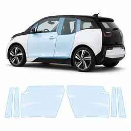 Антигравійна захисна бронеплівка за лекалами для BMW i3 I01 2013-2022 - зони дверей і стійки вікон