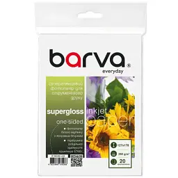 Фотопапір Barva 13x18, 260 g/m2, Everyday, supergloss, 20с (IP-RE260-439)