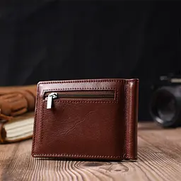 Шкіряний чоловічий гаманець ST Leather 11,5х8х1 см acs0026935 - мініатюра 8