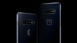 Чохол протиударний LED Cover EF-KG973 для Samsung Galaxy S10 (6.1") Black - мініатюра 3