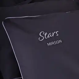 Простирадло MirSon Ranforce Elite 16-5803 Geronimo "Stars" 220x240 см сіре (2200008700157) - мініатюра 2