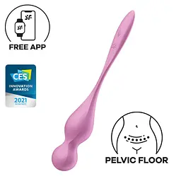 Вагінальні смарт-кульки з вібрацією Satisfyer Love Birds 1 Connect App Pink, 78 г Satisfyer SX0570 99892 - мініатюра 1
