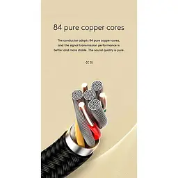 Кабель Joyroom AUX stereo audio cable SY-20A1 2M - мініатюра 4