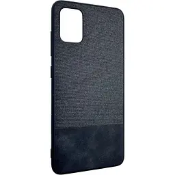 Чохол-накладка DK Silicone Form Fabric Cotton для Samsung A51 (2020) (black)