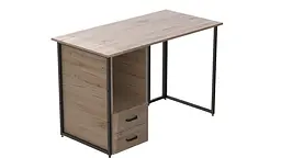 Комп'ютерний стіл Ferrum-decor Отто 75x140x70 чорний ДСП Дуб Сан-Марино 16мм (FRD-103604)