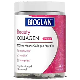 Морський колаген Bioglan Beauty Collagen 90 таблеток для здоров'я шкіри волосся та нігтів