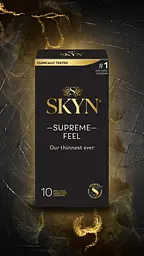 Презервативи Skyn Supreme Feel 10 шт ультратонкі, без латексу, з максимальним зволоженням - мініатюра 3