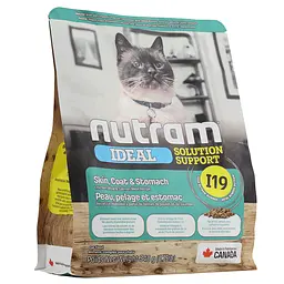 Акція!! 2 по ціні 1: Сухий корм для котів Nutram - I19 Ideal Solution Support Skin Coat Stomach Чутливе травлення 680 г (2 шт. х 340 г) - мініатюра 2