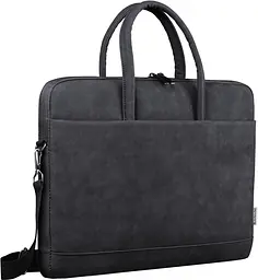Сумка для ноутбука Defender 15.6'' Trendy з кишенею, шкіра, чорна (26130)