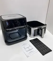 Професійна фритюрниця Zepline ZP-211 з двома тенами та об'ємом 14 л для дому та бізнесу Чорна - мініатюра 7
