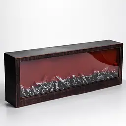 Камін декоративний з LED-підсвіткою 60*10*20 см, бронзовий Yiwu SP-26BR - мініатюра 4