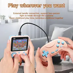 Ігрова консоль приставка з додатковим джойстиком dendy 500 ігор рожева SEGA G5 - мініатюра 3