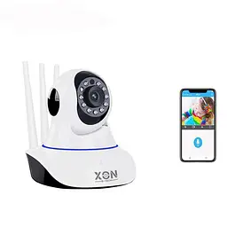 IP-камера поворотна XON SmartCam Wi-Fi 1080P (QTWEW21VW 4903) Біла - мініатюра 4