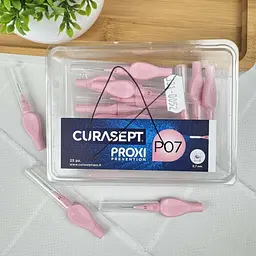 Міжзубний йоржик Curasept Proxi P07, ISO1 (0.7 мм, рожевий), 25 шт