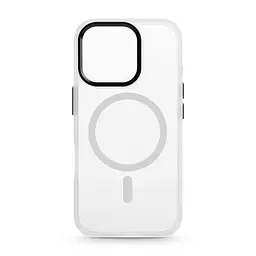 Чехол Apple iPhone 16 Pro, Unit MagSafe, белый, прозрачный, магсейф, ударопрочный, магнитный, панель-накладка с поддержкой MagSafe, с поддержкой беспроводной зарядки, TPU+PC, защита всего корпуса, ударопрочный, ArmorStandart (ARM78712)