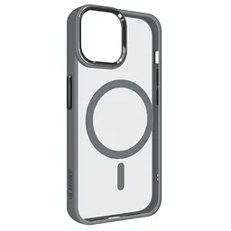 Чехол Apple iPhone 14, Unit MagSafe, серый, прозрачный, магсейф, противоударный, магнитный, панель-накладка с поддержкой MagSafe, с поддержкой беспроводной зарядки, TPU+PC, защита всего корпуса, ударопрочный, ArmorStandart (ARM75207)