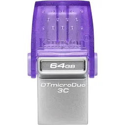 USB флеш-накопичувач Kingston DataTraveler microDuo 3C 64GB USB-A + USB-C 3.2 Gen 1 (DTDUO3CG3/64GB) [73398] - мініатюра 2