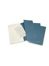 Записник Moleskine Cahier середній, Лінійка Жвавий Блакитний (CH016B44) - мініатюра 4