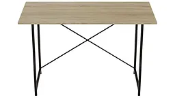 Стіл письмовий Line Лайт Ferrum-decor 750x1200x600 Чорний метал ДСП Дуб Сонома 16 мм (FRD-104860) - мініатюра 8