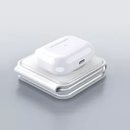 Бездротовий зарядний пристрій Wiwu M6 Wireless 3-in-1 Fast Charger Foldable White [73466] - мініатюра 7