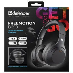 Навушники Defender FreeMotion B690 Bluetooth Black (63690) - мініатюра 6