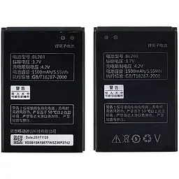 Акумулятор Lenovo BL203 для Lenovo A369i/ A66/ A278T/ A208T/ A218T/ A365E/ A308T/ A396/ A316/ A316i/ A318 AAAA