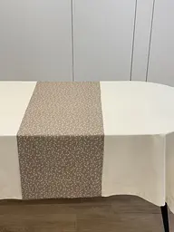 Ранер доріжка Ecotton DUCK 45x170 см для обіднього столу водовідштовхувальна кремовий (V 10/ Khave) (25008) - мініатюра 6