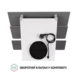Витяжка декоративна похила Perfelli DNS 6482 D 850 WH LED - мініатюра 8