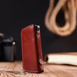 Зручна шкіряна ключниця Grande Pelle 11392 коричневий - мініатюра 9