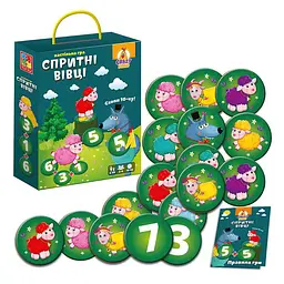Настільна гра "Хапай 10-ку! Спритні вівці" VT8033-07 Vladi Toys, в коробці (4820234765829) - мініатюра 2