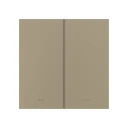 Розумний вимикач світла на 2 канали ZigBee Akubela SM-2G Gold (00-00002840) - мініатюра 1