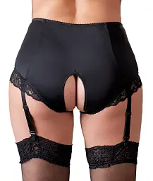 Трусики Cottelli Curves otwarte, XL (чорний) - мініатюра 5