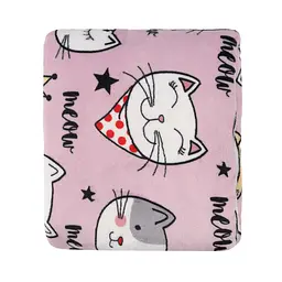 Плед Ardesto Flannel 160х200 см 100% поліестер котики pbe0050492 - мініатюра 3