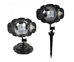 Лазер диско проектор вуличний WL-809 Snow Flower Lamp (4 кольори) 1 режим - мініатюра 4