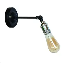 Бра настінне Levistella 752WC1401-1, E27, 60W, чорний, хромований патрон, сучасний стиль для дому