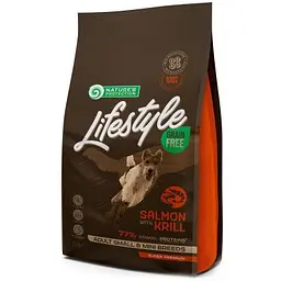 Сухий корм для собак Nature's Protection Lifestyle Grain Free Salmon, krill Adult Small&Mini 1.5 кг (NPLS45680)