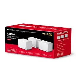 Mercusys Маршрутизатор HALO H70X 3PK AX1800 3xGE LAN/WAN MESH - мініатюра 9