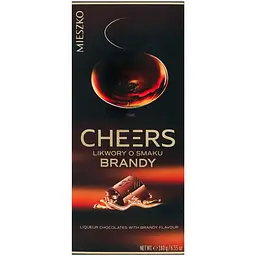 Цукерки шоколадні Mieszko Brandy праліне з начинкою лікеру 180 г