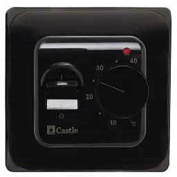 Терморегулятор механічний Castle RTC 70.26 чорний матовий