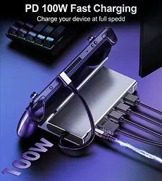 Док-станція USB3.1 Type-C --> HDMI/USB 3.0x2/USB 2.0/USB-C PD 100W Hub 7-in-1 Choetech - мініатюра 7