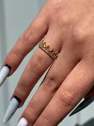 Каблучка «Корона» з червоного золота К-0705 21.5