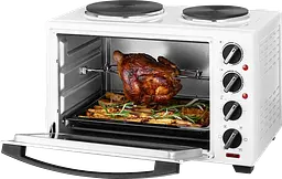 Електродуховка з конфорками ECG ET 32303 White 30 л - мініатюра 3