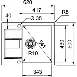 Кухонна мийка Franke Sirius S2D 611-62 143.0627.288 - мініатюра 4