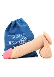Фалоімітатор Doc Johnson The Realistic Cock 20.5 см тілесний - мініатюра 5