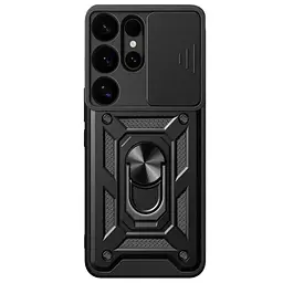 Чохол Primo Shockproof для Samsung Galaxy S26 Ultra (SM-S948) протиударний, з підставкою і шторкою камери Black