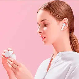 Бездротові навушники Haylou T33 MoriPods, BT5.2, IPX4, 25mAh, 310mAh, 6h, TWS Earbuds White UA UCRF - мініатюра 4