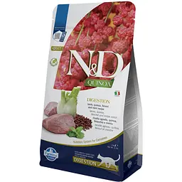 Сухий дієтичний корм для котів Farmina N&D Quinoa Digestion з ягням, фенхелем та м'ятою 1.5 кг