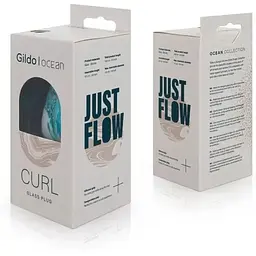Скляна анальна пробка Gildo Ocean Curl - мініатюра 9